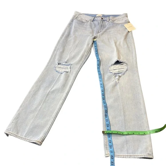 Favorite Daughter Jeans Women The Tommy Boyfriend Mid Rise Distress Size 31 New - Picture 12 of 14